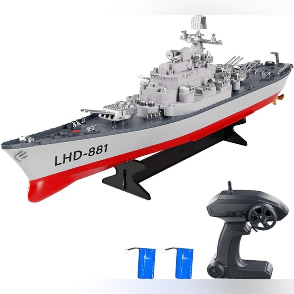 GoolRC Remote Control Warship RC Military Battleship, 1:390 Scale Remote Control